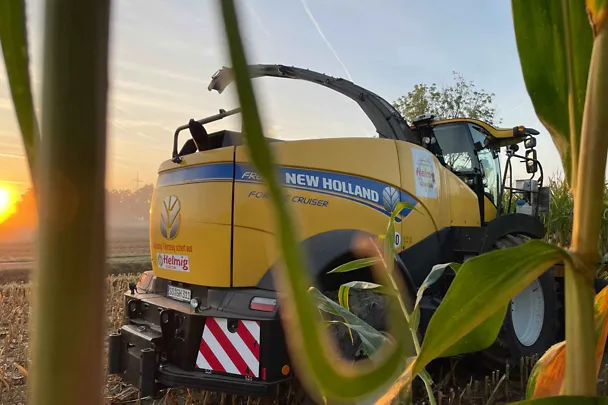 Maishäcksler vom Lohnunternehmer Helmig